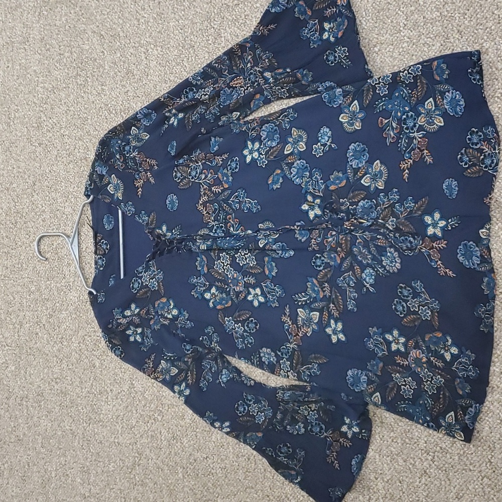 Blu Pepper Boho Long Sleeve Dress